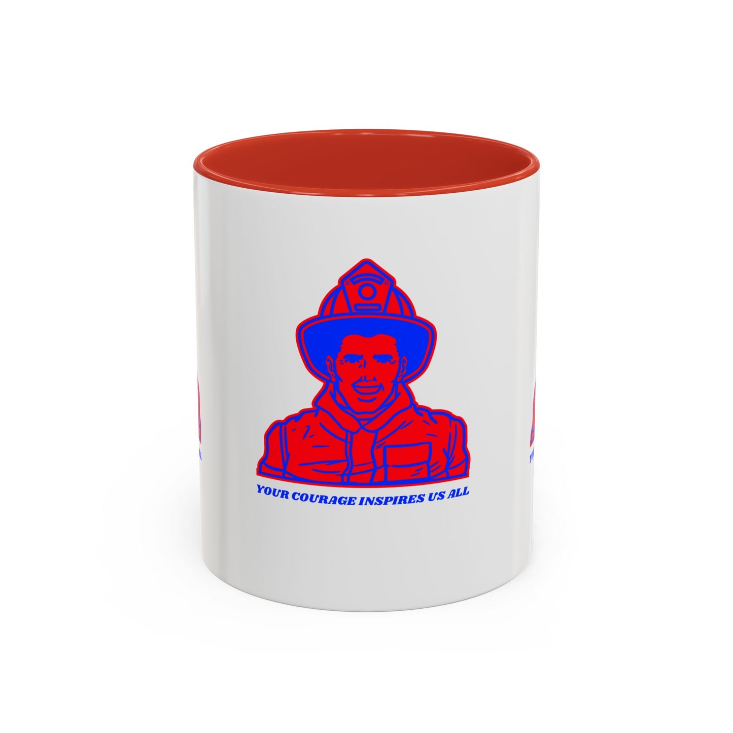 Firefighter Accent Coffee Mug – Your courage inspires us all