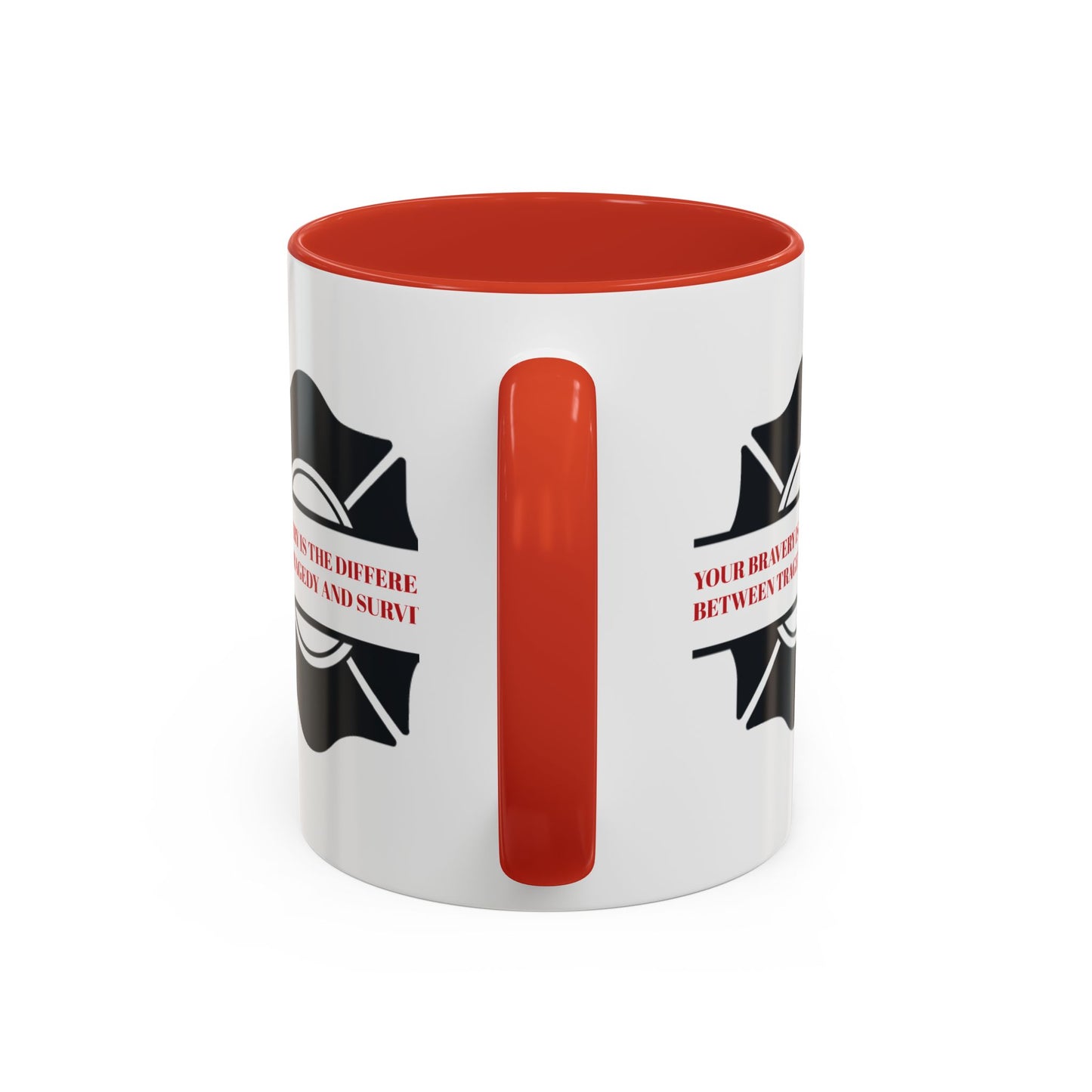 Firefighter Accent Coffee Mug – Your bravery is the difference between tragedy and survival