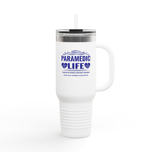 EMS Insulated Travel Mug, 40oz - Your actions speak louder than any words ever could