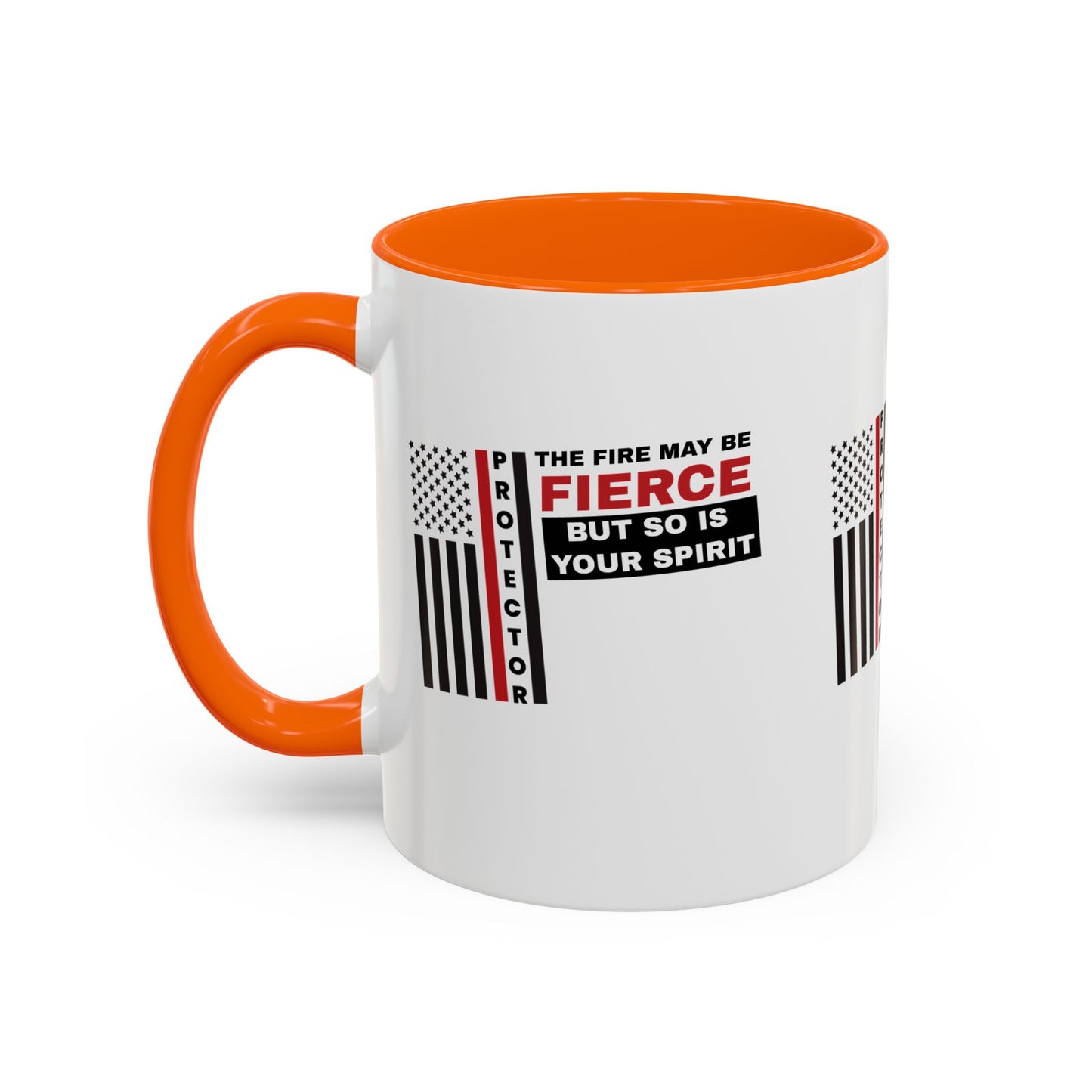 Firefighter Accent Coffee Mug – The fire may be fierce, but so is your spirit