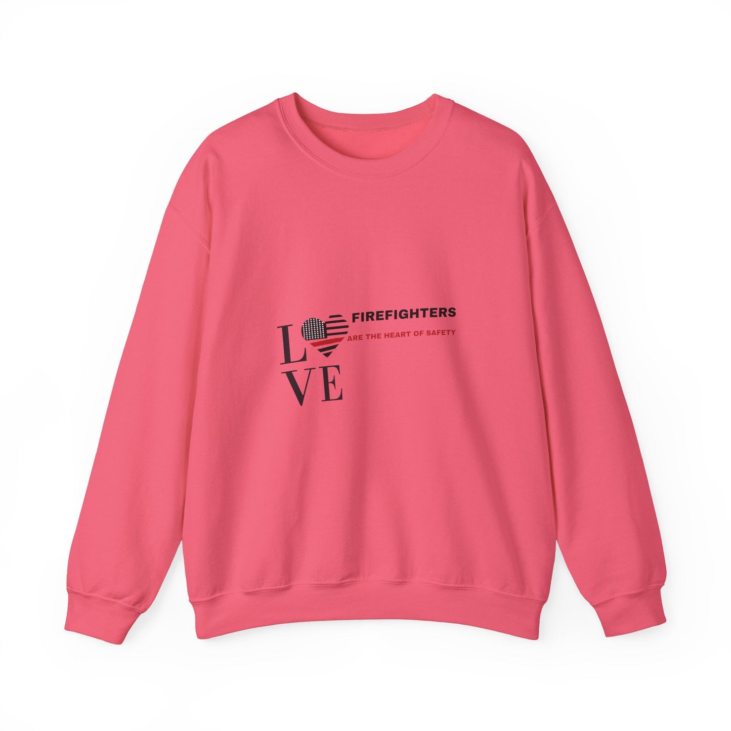Firefighter Unisex Heavy Blend Crewneck Sweatshirt – Firefighters are the heart of safety