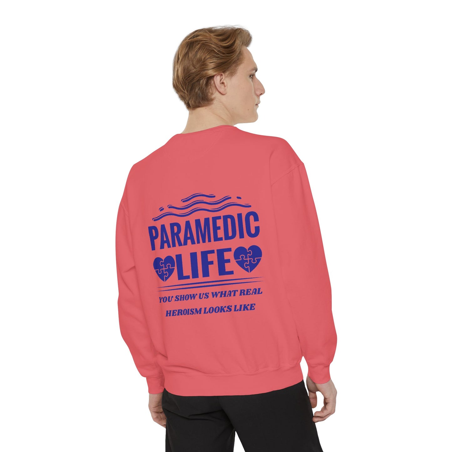 EMS Unisex Garment-Dyed Sweatshirt –You show us what real heroism looks like