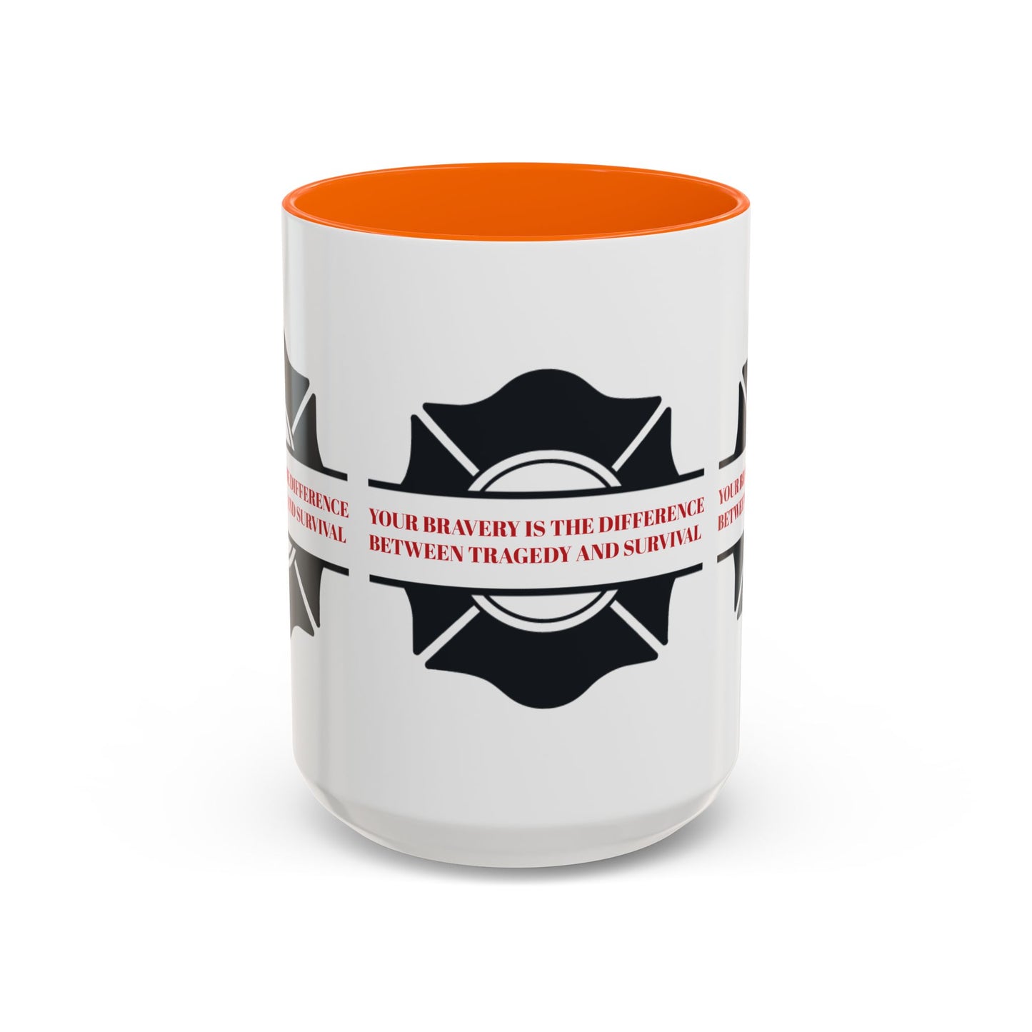 Firefighter Accent Coffee Mug – Your bravery is the difference between tragedy and survival