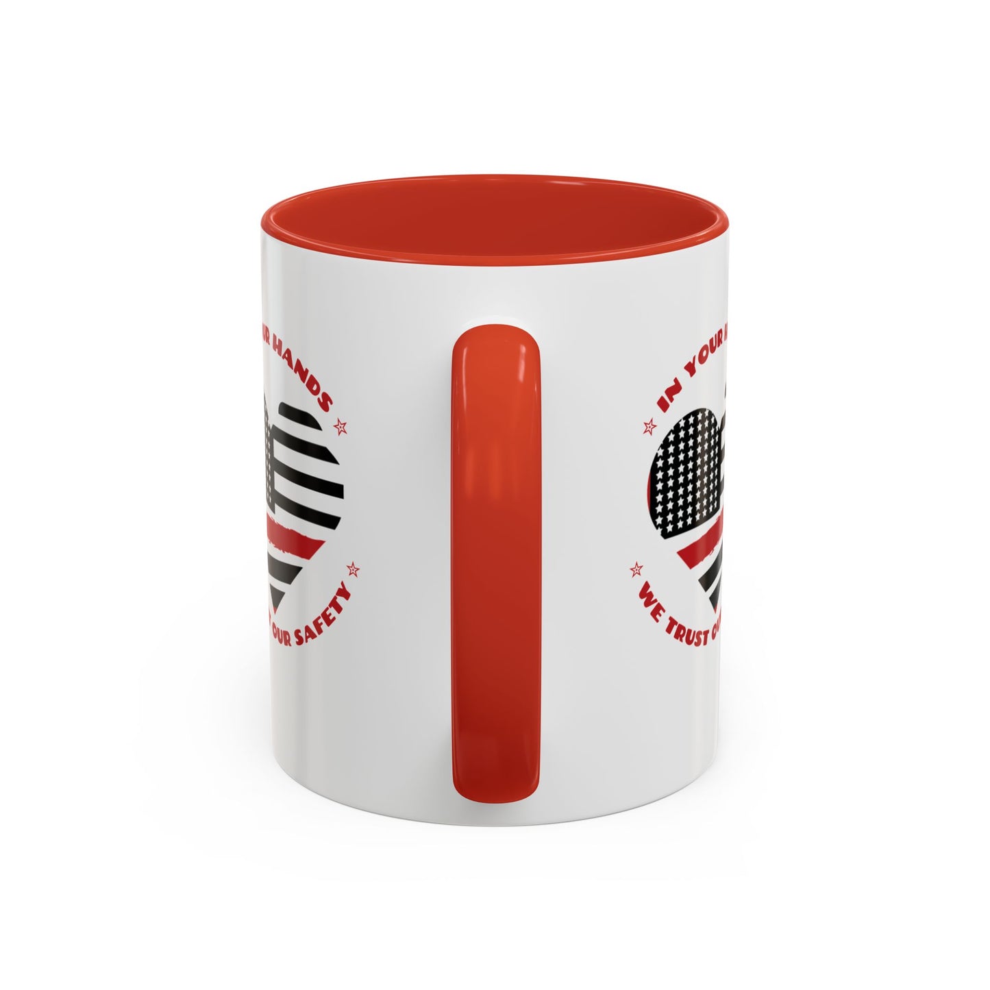 Firefighter Accent Coffee Mug – In your hands, we trust our safety