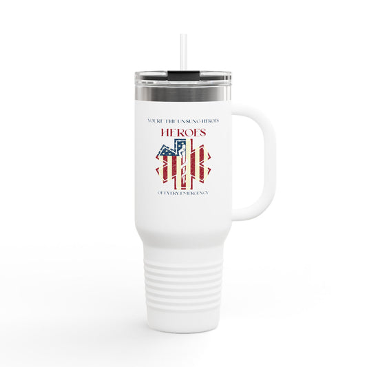 EMS Insulated Travel Mug, 40oz - You’re the unsung heroes of every emergency