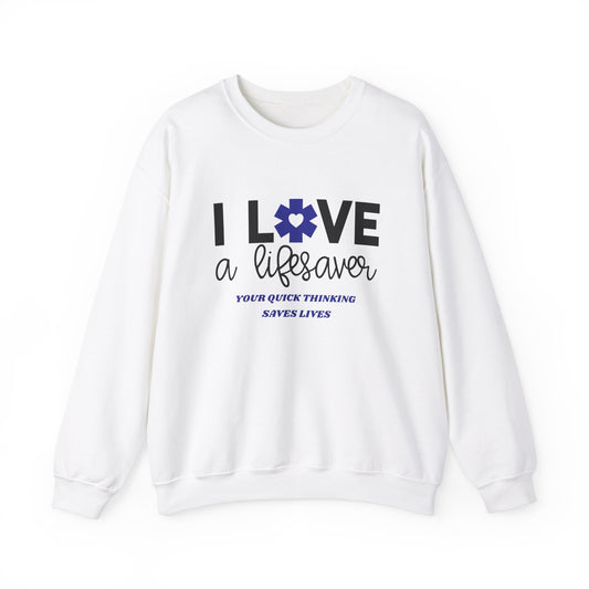 EMS Unisex Crewneck Sweatshirt – Your quick thinking saves lives