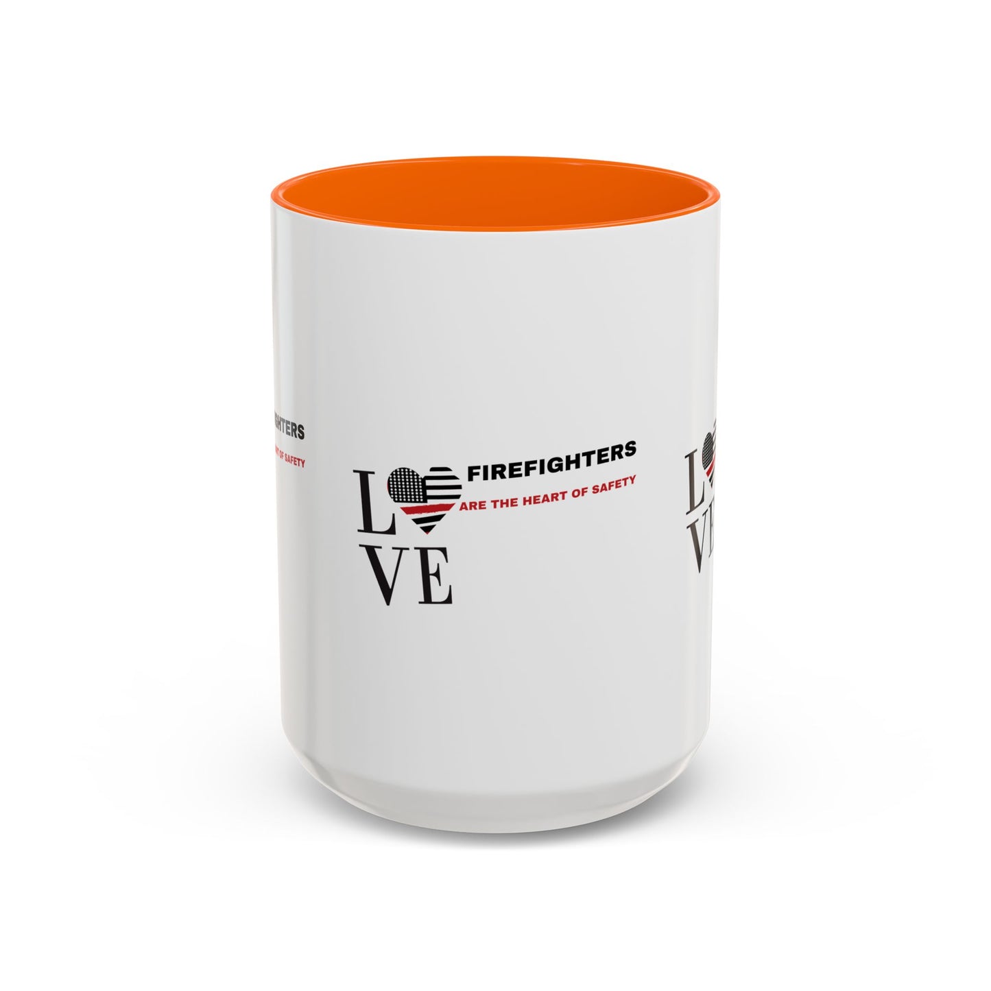 Firefighter Accent Coffee Mug – Firefighters are the heart of safety