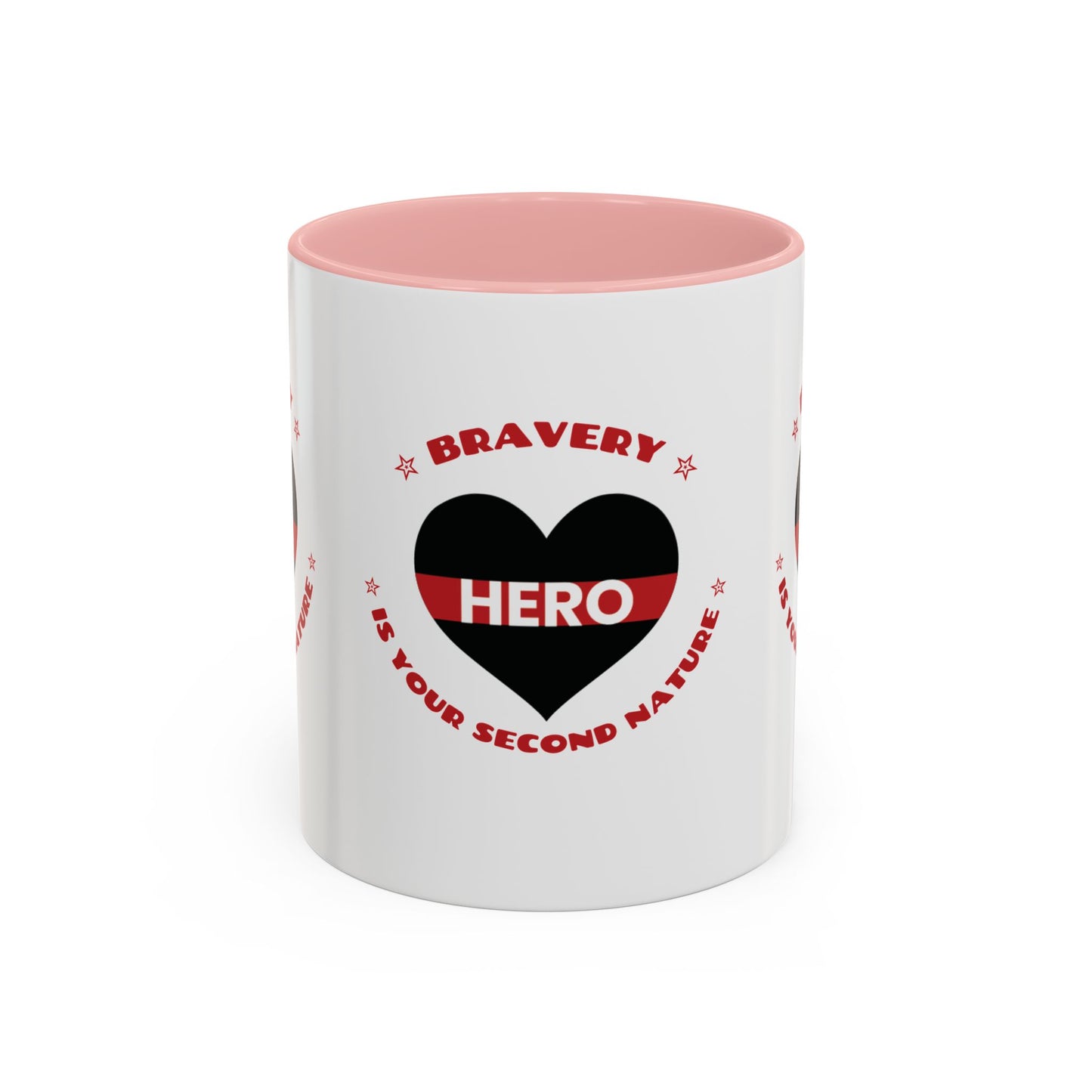 Firefighter Accent Coffee Mug – Bravery is your second nature