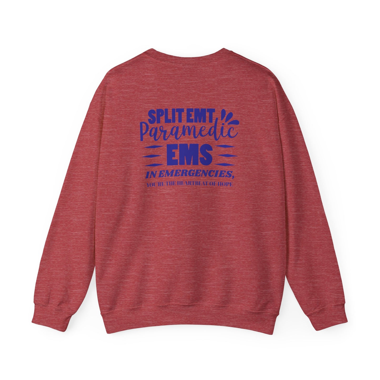 EMS Unisex Crewneck Sweatshirt – In emergencies, you're the heartbeat of hope