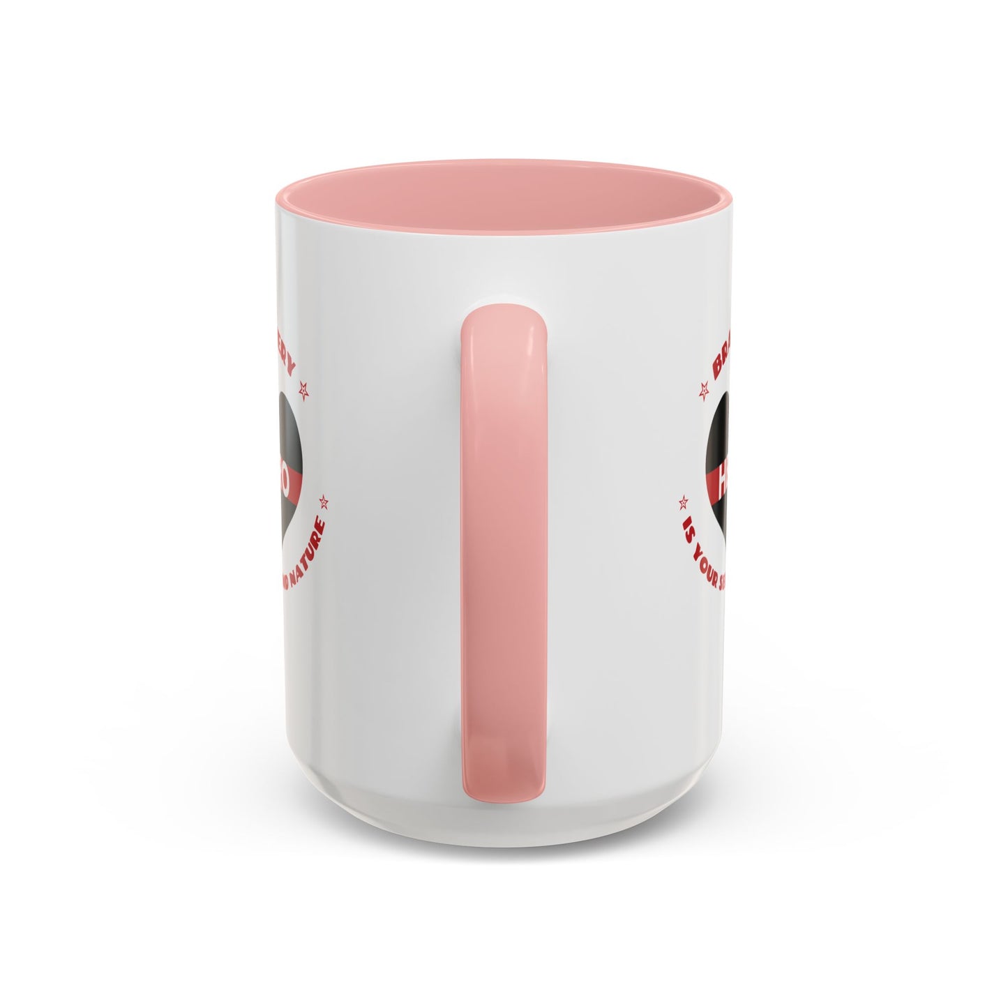 Firefighter Accent Coffee Mug – Bravery is your second nature