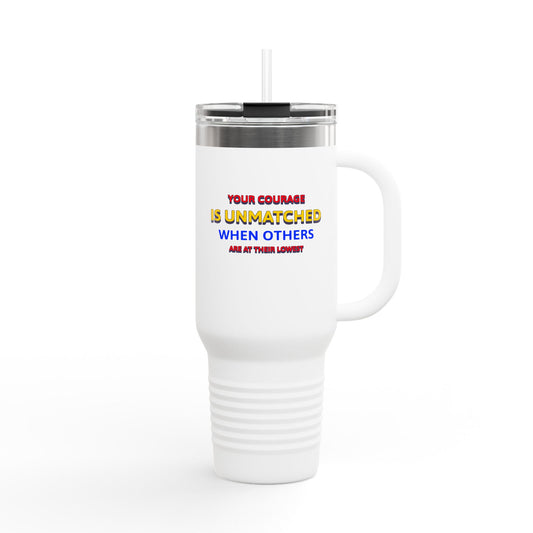 EMS Insulated Travel Mug, 40oz - Your courage is unmatched when others are at their lowest