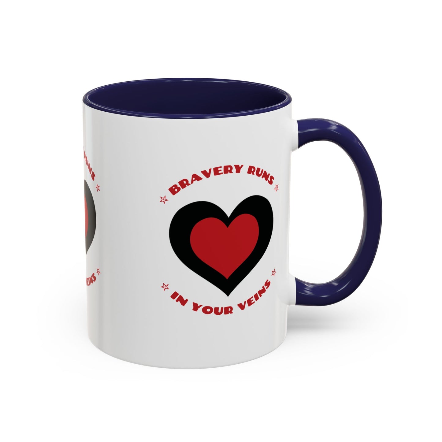 Firefighter Accent Coffee Mug – Bravery runs in your veins
