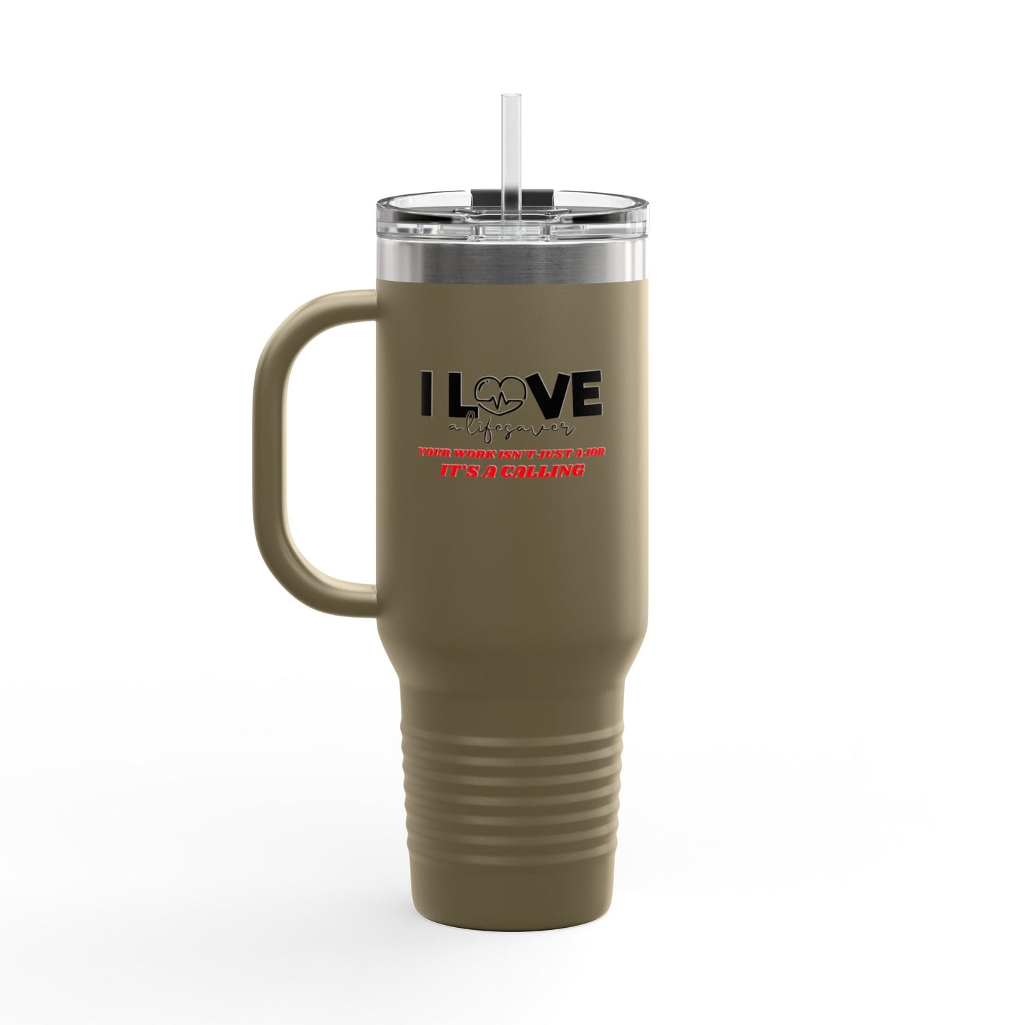 EMS Insulated Travel Mug, 40oz - Your work isn’t just a job, it’s a calling