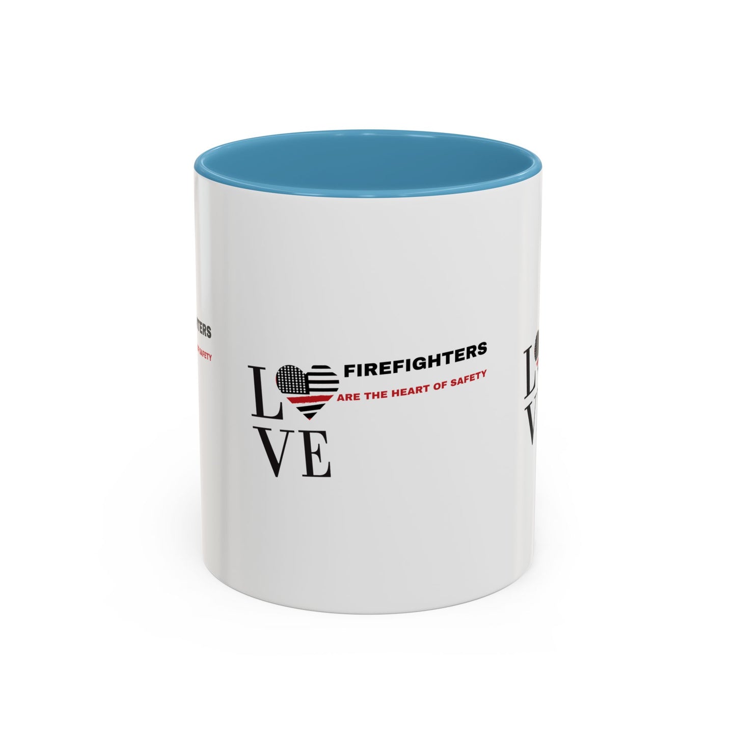 Firefighter Accent Coffee Mug – Firefighters are the heart of safety