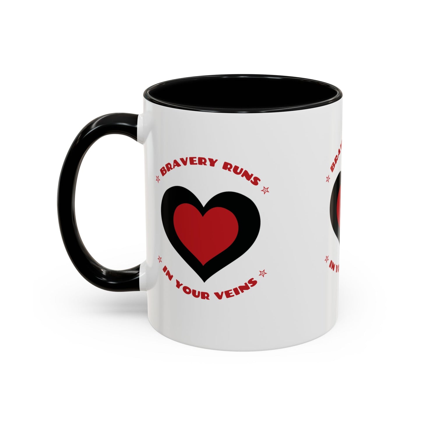 Firefighter Accent Coffee Mug – Bravery runs in your veins