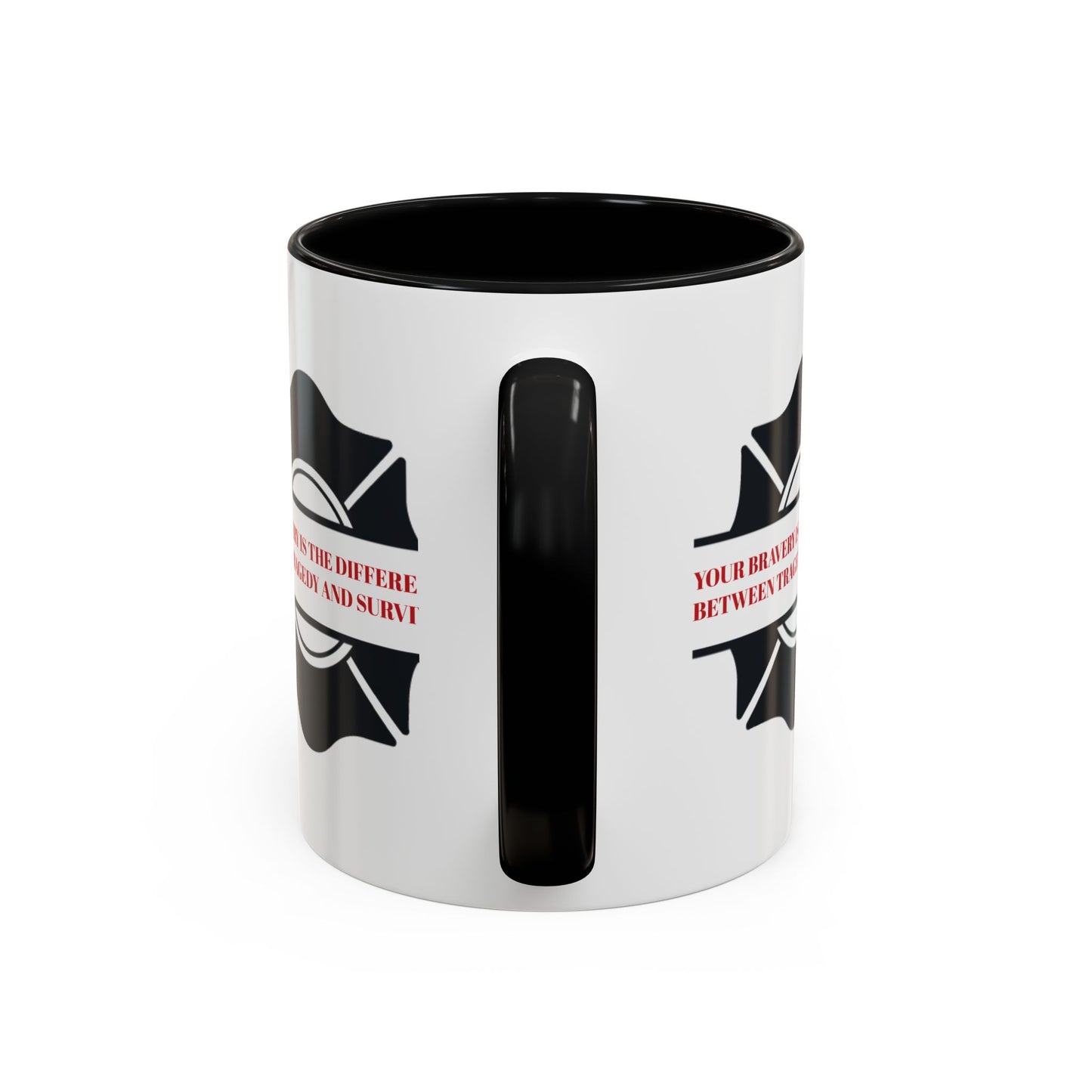 Firefighter Accent Coffee Mug – Your bravery is the difference between tragedy and survival
