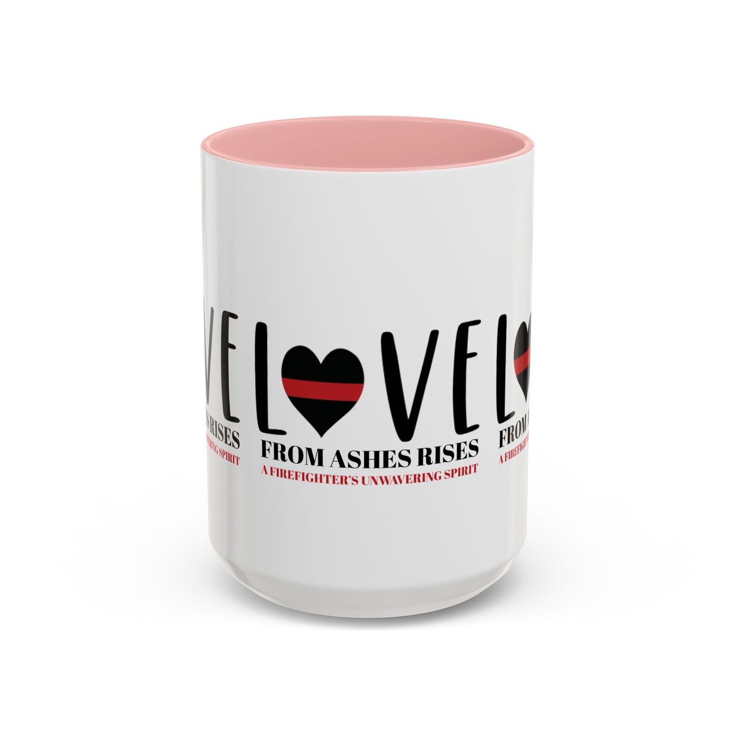Firefighter Accent Coffee Mug – From ashes rises a firefighter’s unwavering spirit