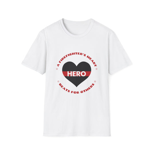 Firefighter Softstyle T-Shirt – A firefighter’s heart beats for others