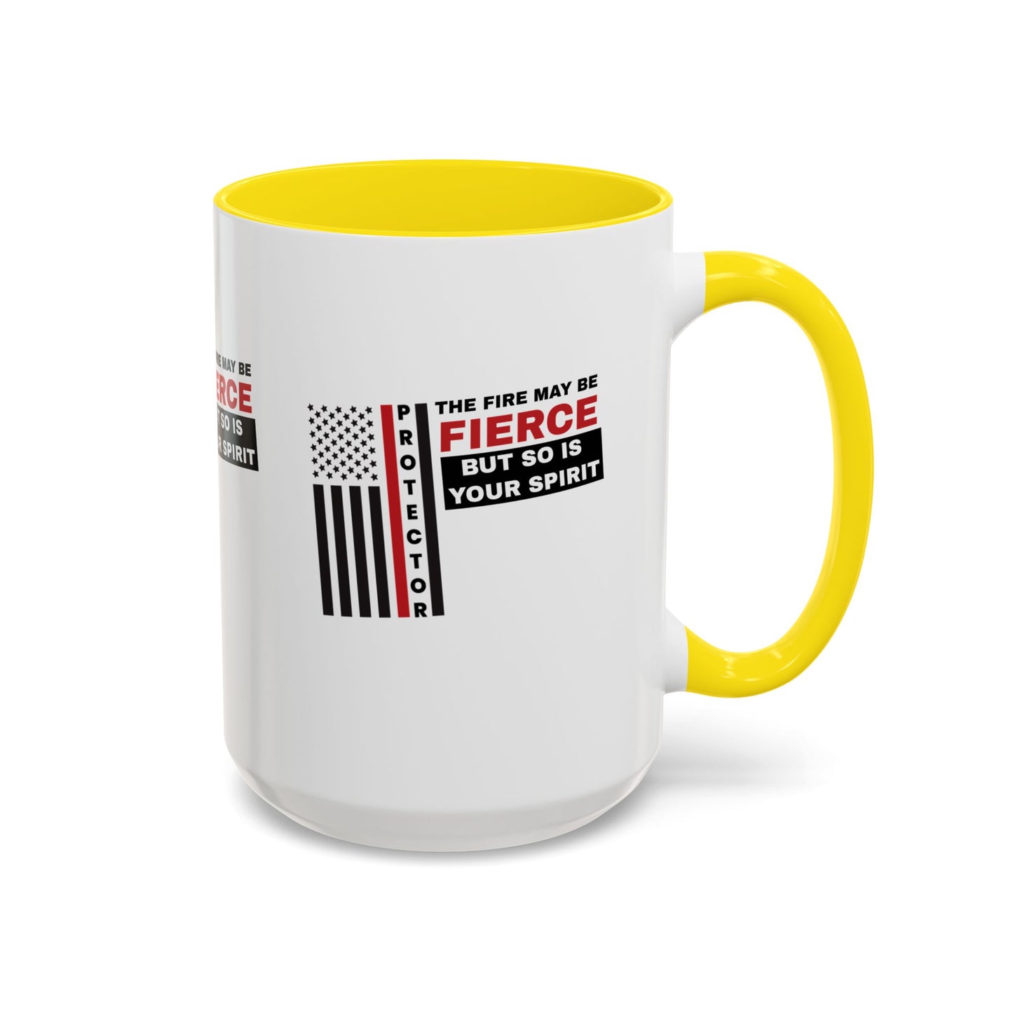 Firefighter Accent Coffee Mug – The fire may be fierce, but so is your spirit