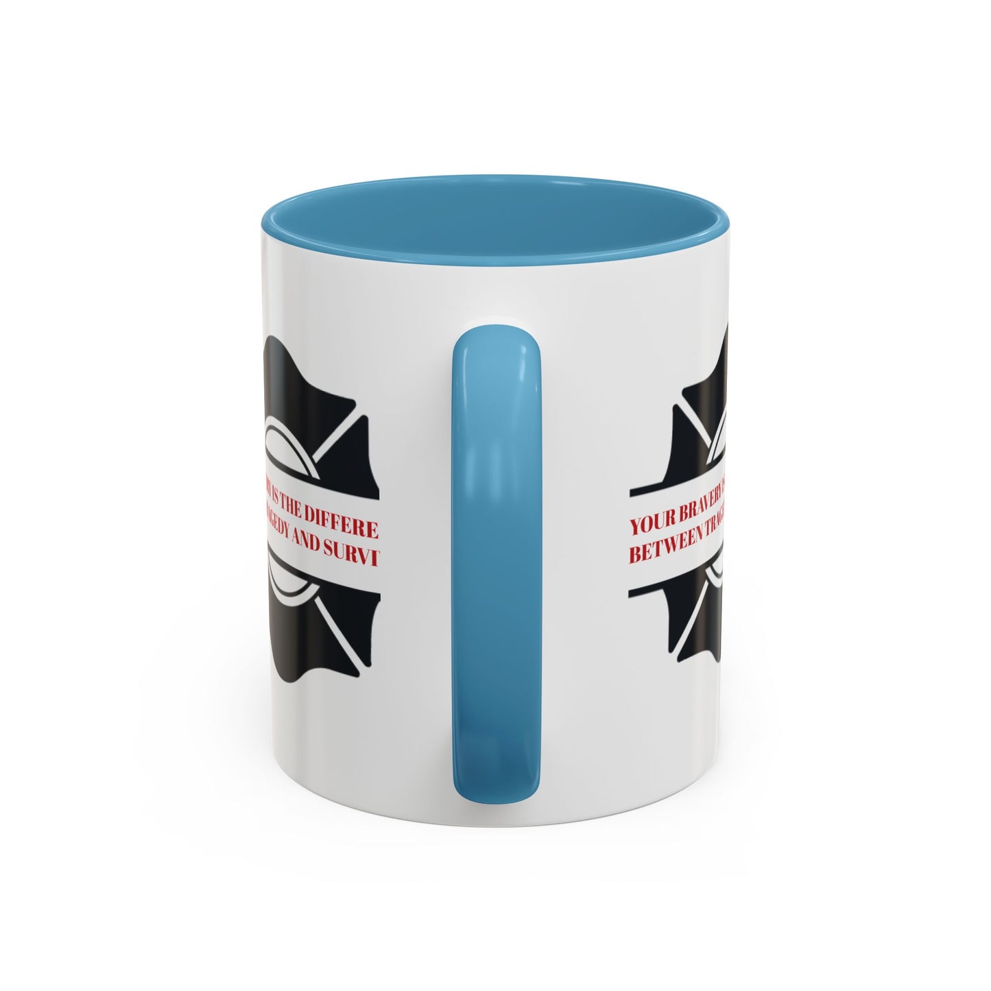 Firefighter Accent Coffee Mug – Your bravery is the difference between tragedy and survival