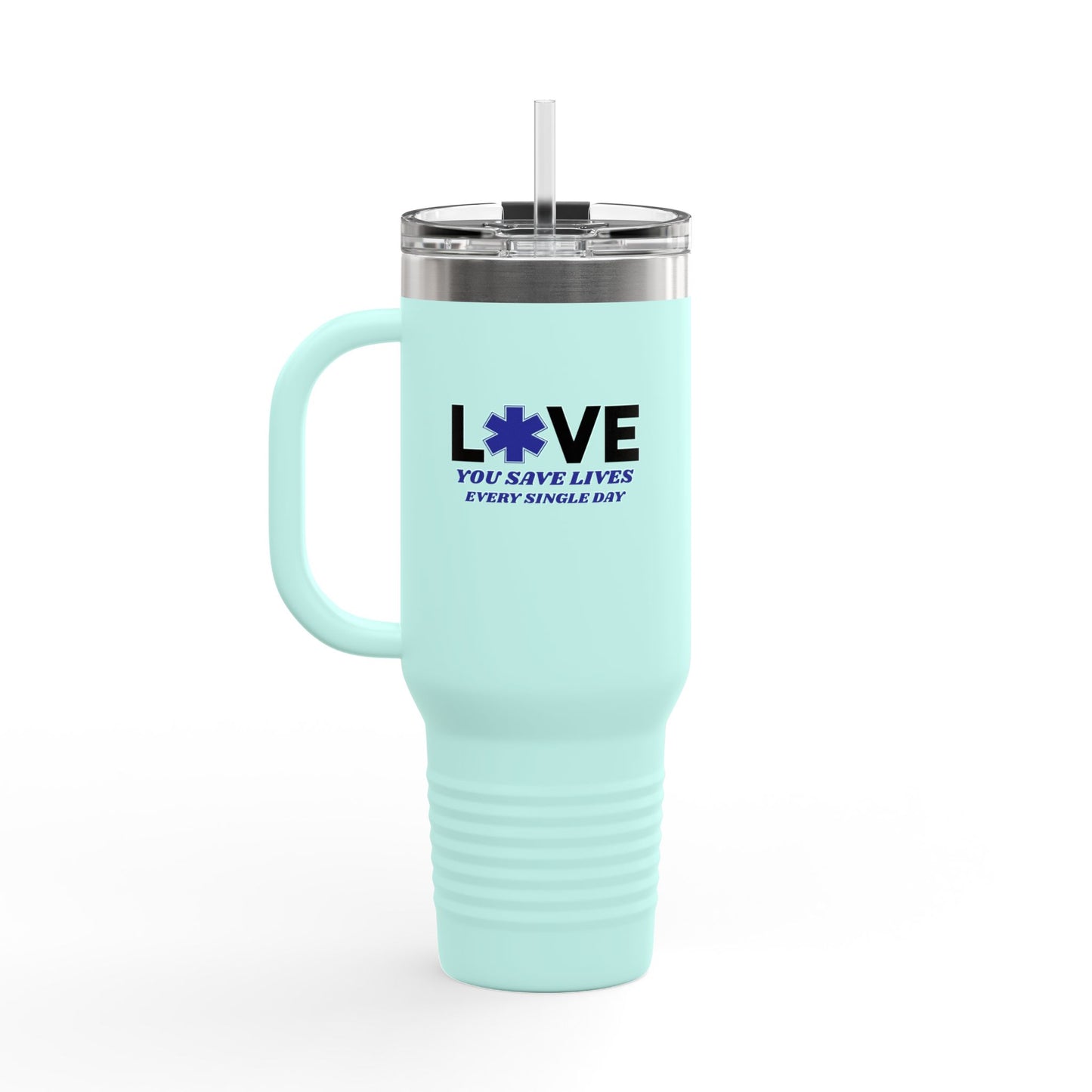 EMS Insulated Travel Mug, 40oz - You save lives every single day