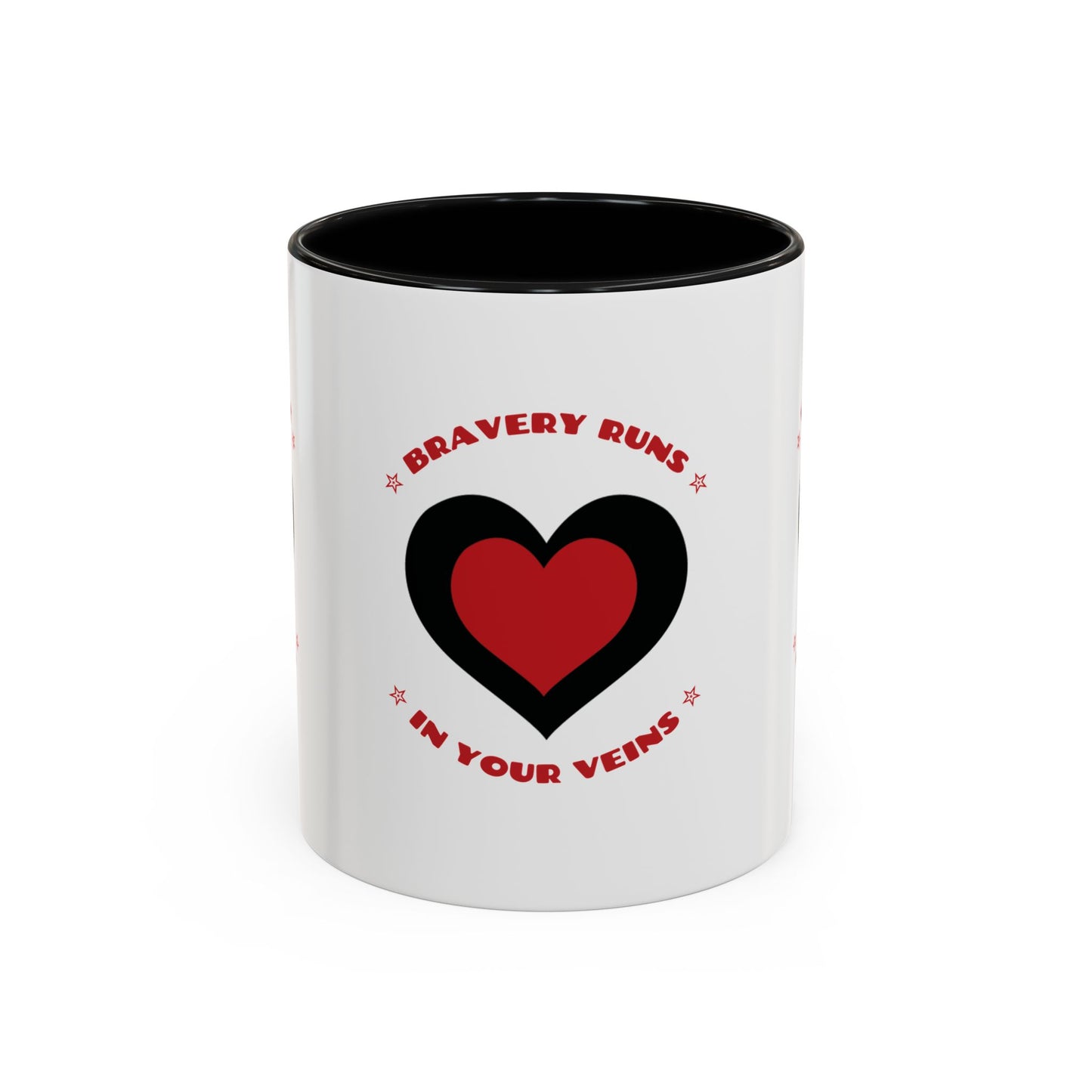 Firefighter Accent Coffee Mug – Bravery runs in your veins