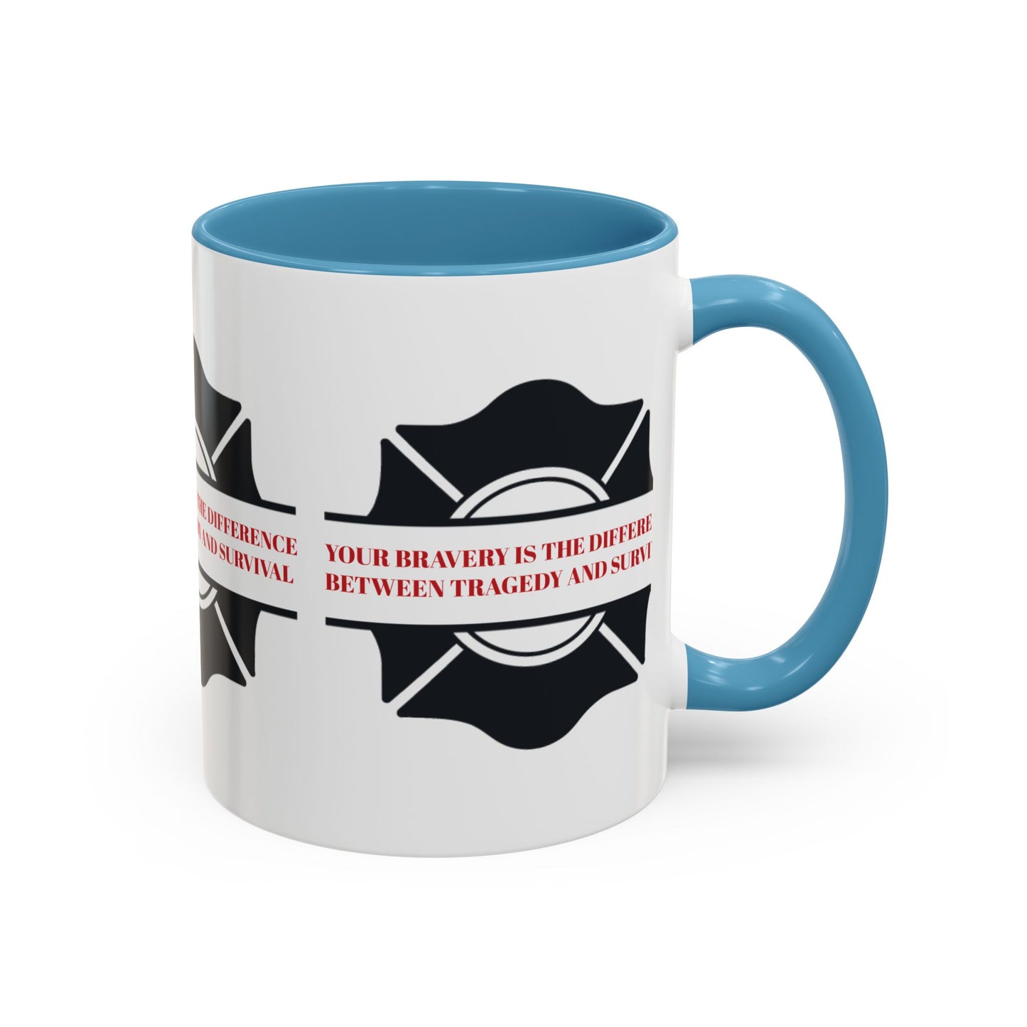 Firefighter Accent Coffee Mug – Your bravery is the difference between tragedy and survival