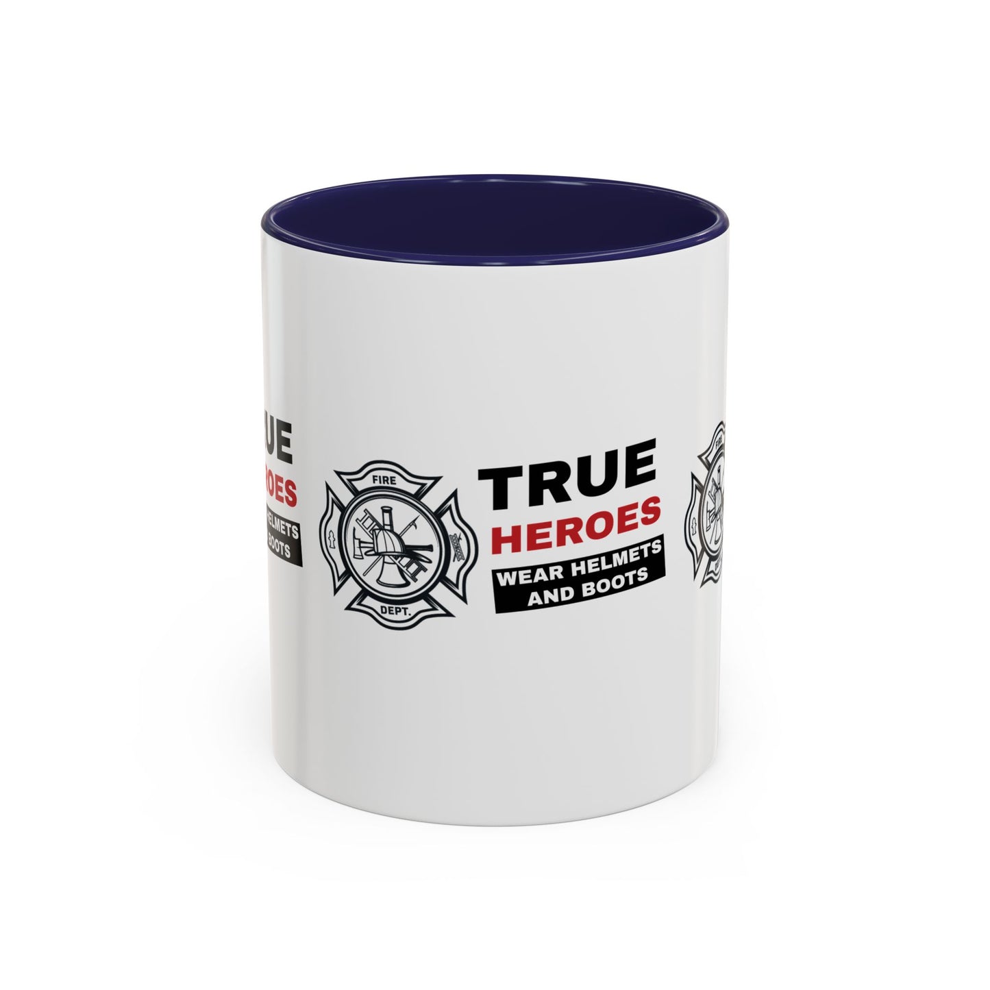 Firefighter Accent Coffee Mug – True heroes wear helmets and boots