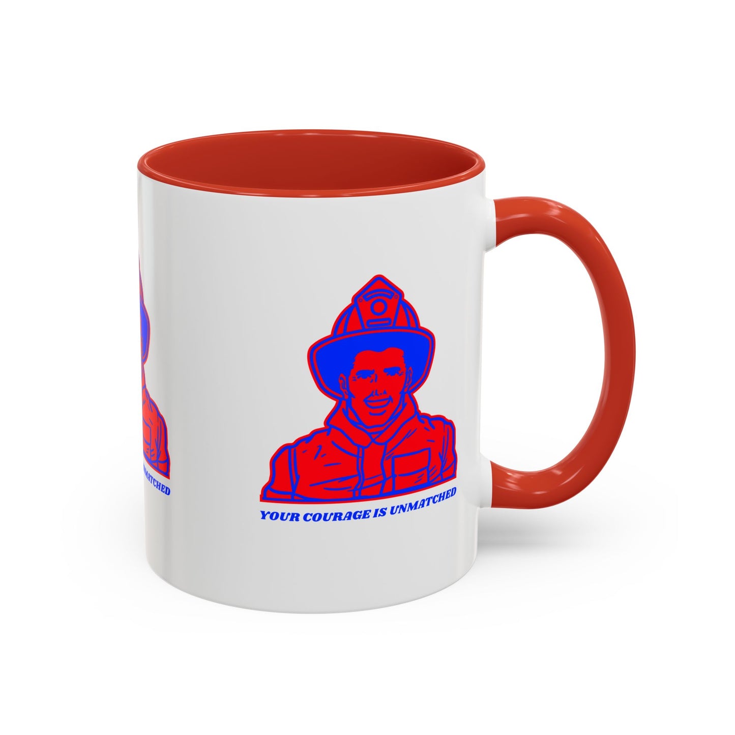 Firefighter Accent Coffee Mug – Your courage is unmatched
