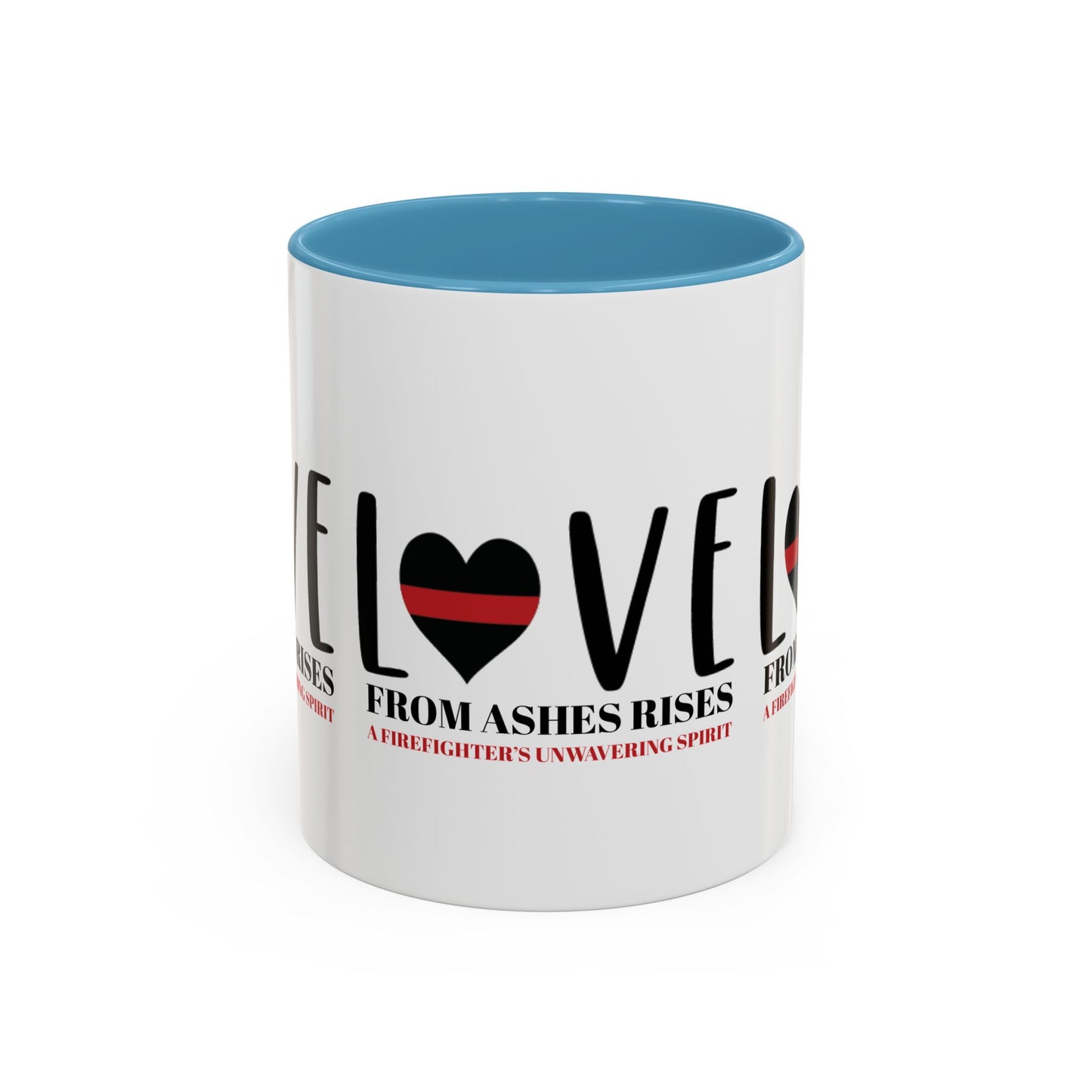 Firefighter Accent Coffee Mug – From ashes rises a firefighter’s unwavering spirit