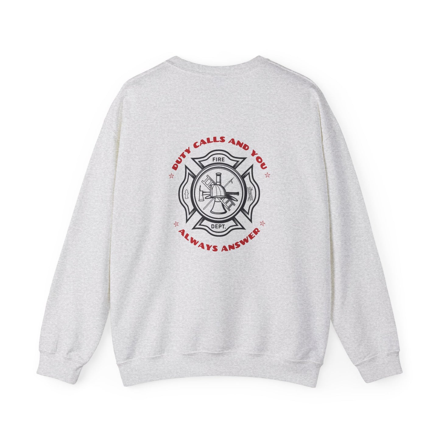 Firefighter Unisex Heavy Blend Crewneck Sweatshirt – Duty calls, and you always answer