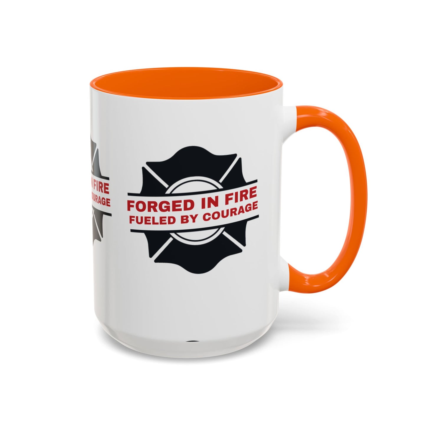 Firefighter Accent Coffee Mug – Forged in fire, fueled by courage