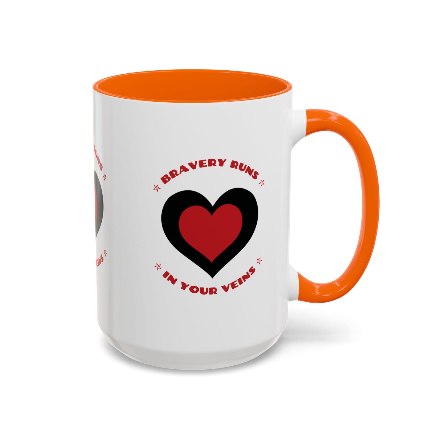 Firefighter Accent Coffee Mug – Bravery runs in your veins