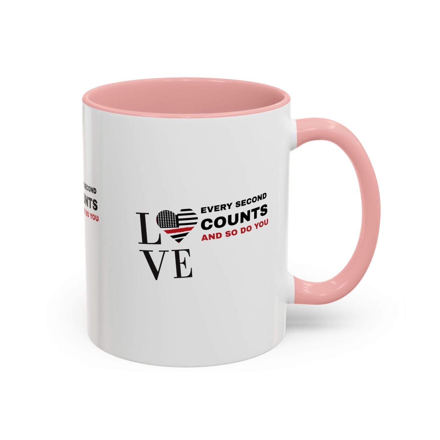 Firefighter Accent Coffee Mug – Every second counts, and so do you