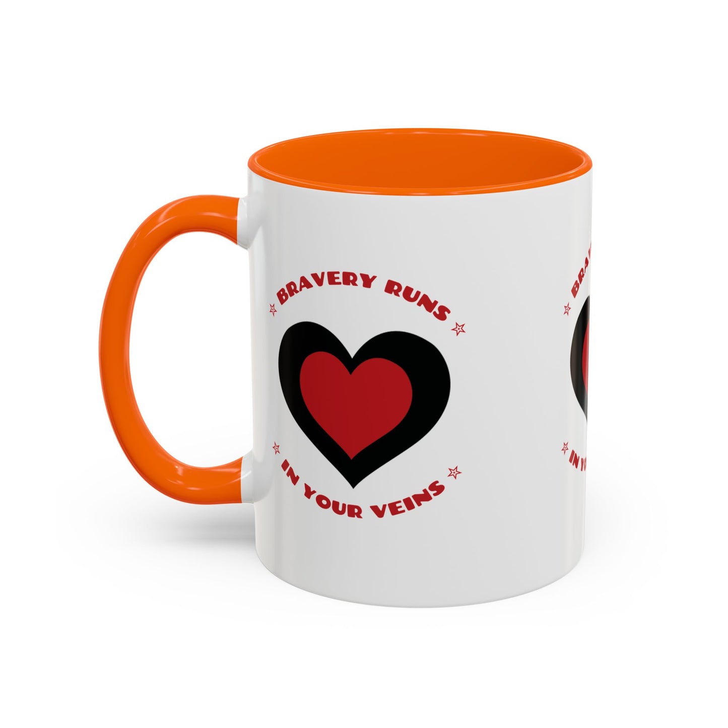 Firefighter Accent Coffee Mug – Bravery runs in your veins