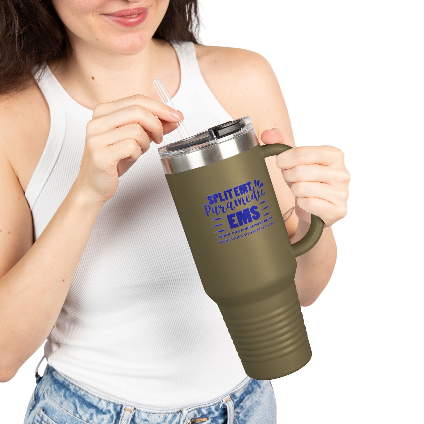 EMS Insulated Travel Mug, 40oz - Thank you for always being there when no one else can be