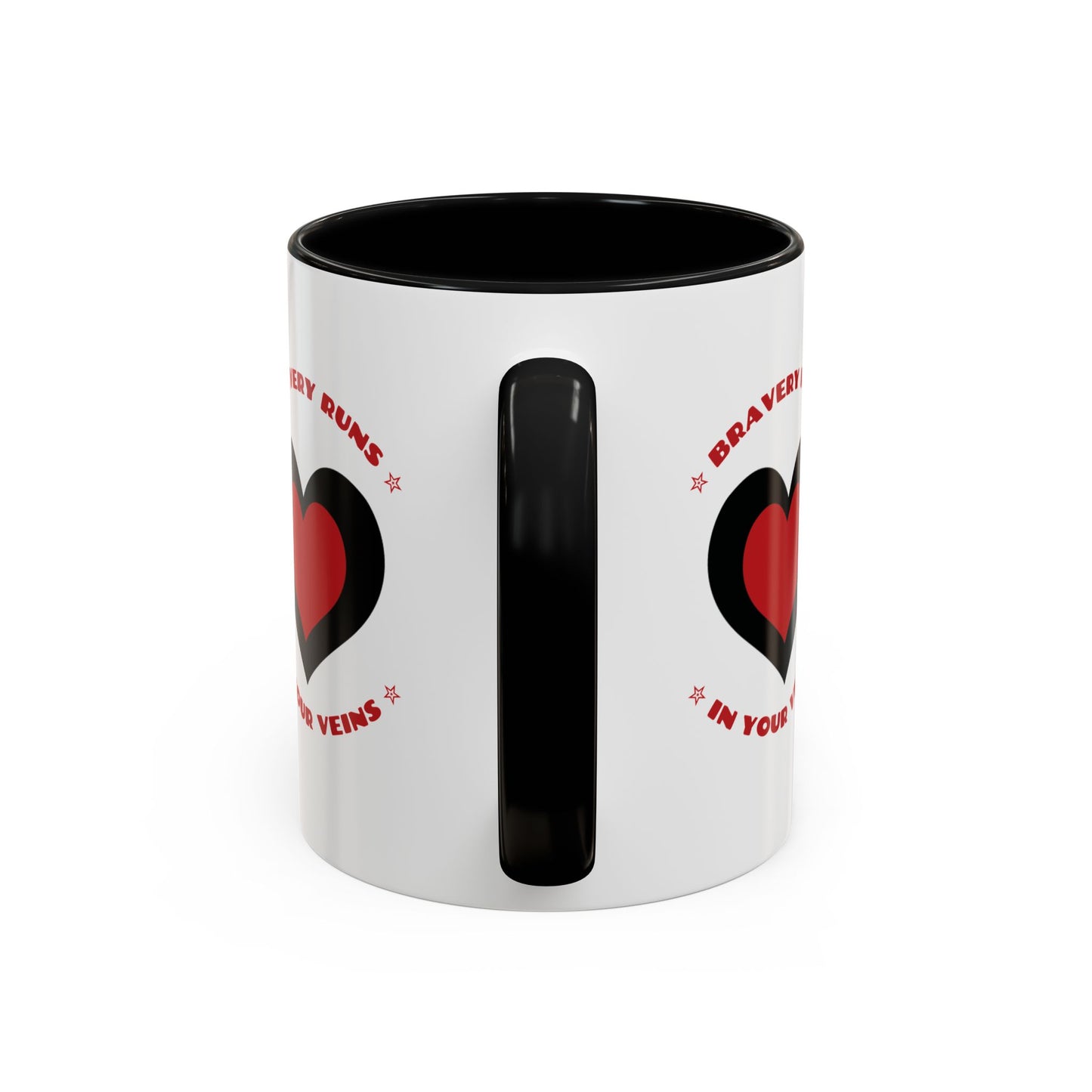 Firefighter Accent Coffee Mug – Bravery runs in your veins