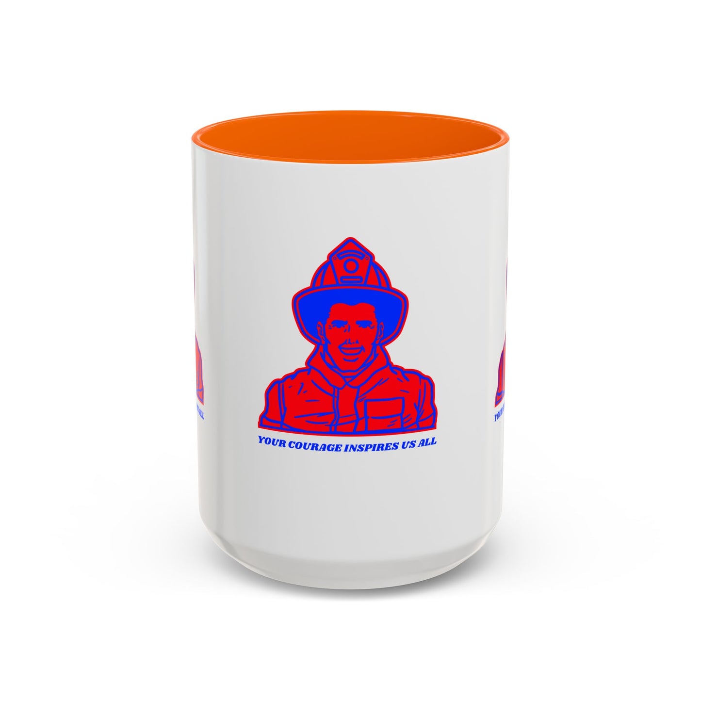 Firefighter Accent Coffee Mug – Your courage inspires us all