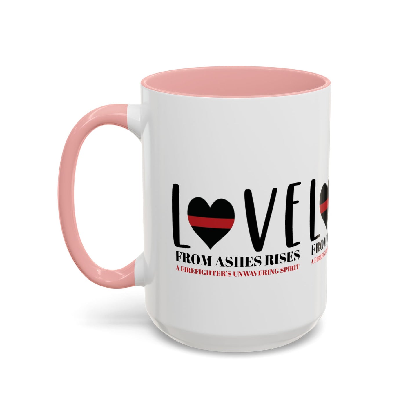 Firefighter Accent Coffee Mug – From ashes rises a firefighter’s unwavering spirit