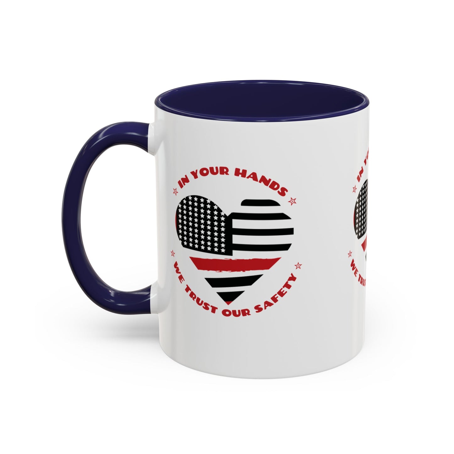 Firefighter Accent Coffee Mug – In your hands, we trust our safety