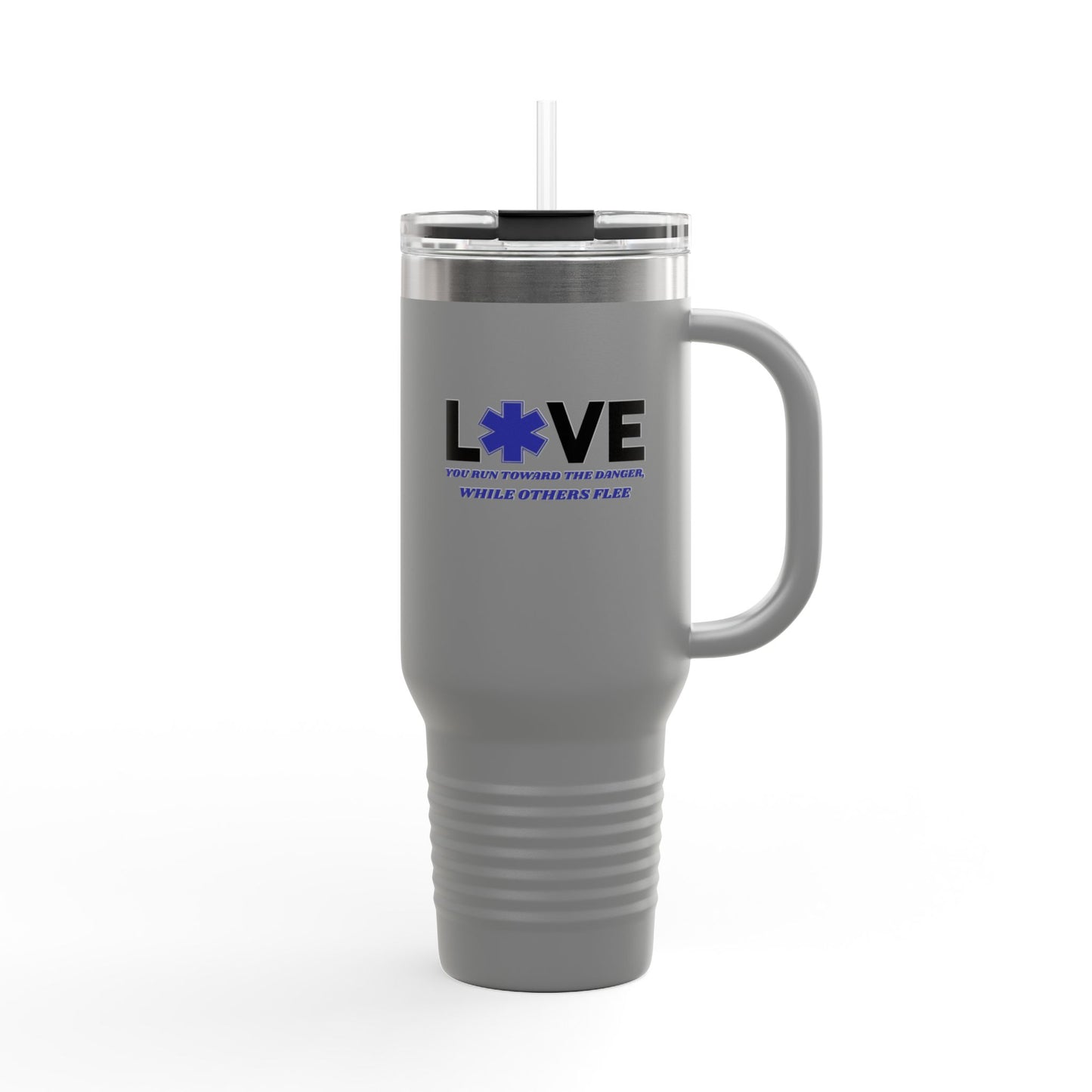 EMS Insulated Travel Mug, 40oz - You run toward the danger, while others flee