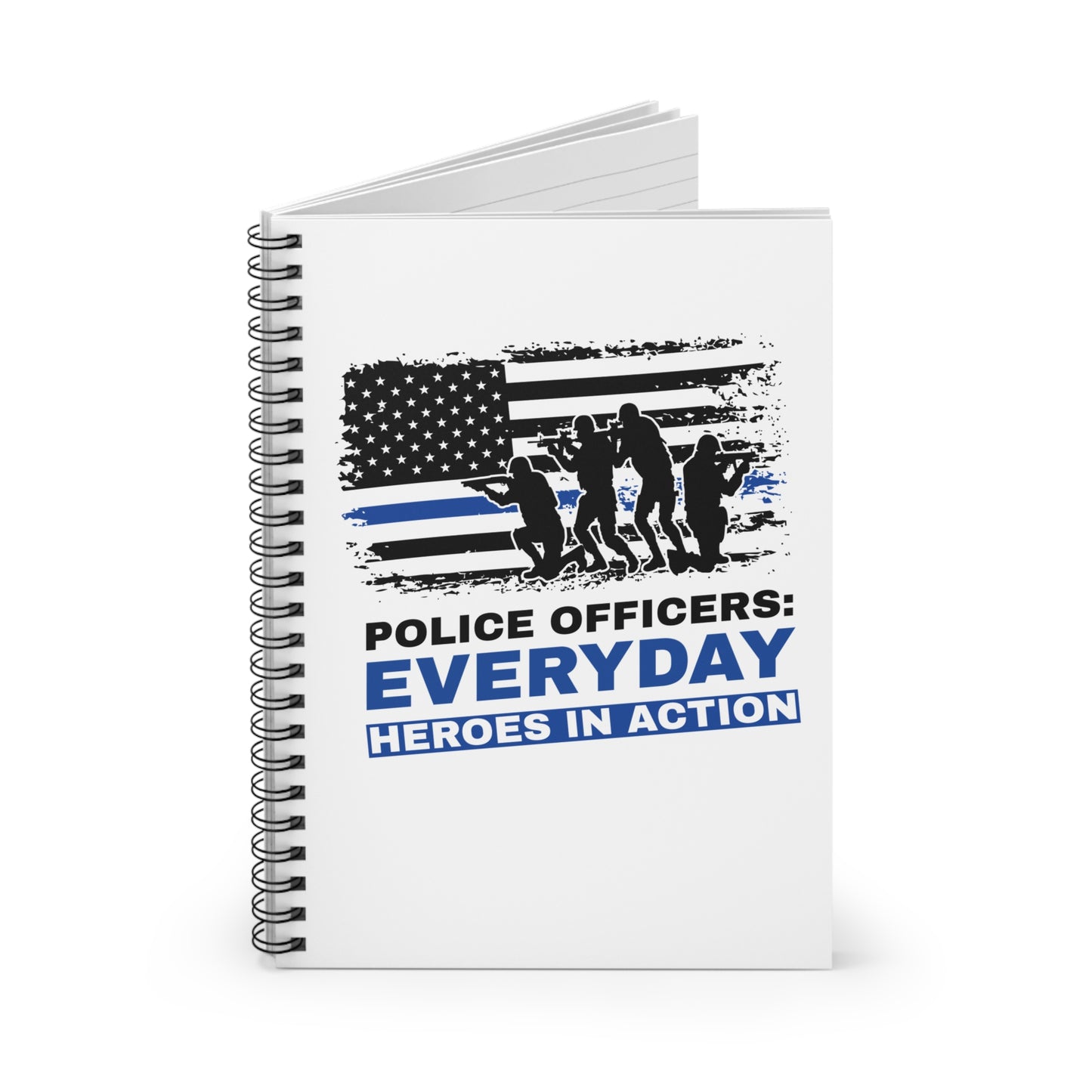 Police Spiral Notebook – Police officers: everyday heroes in action