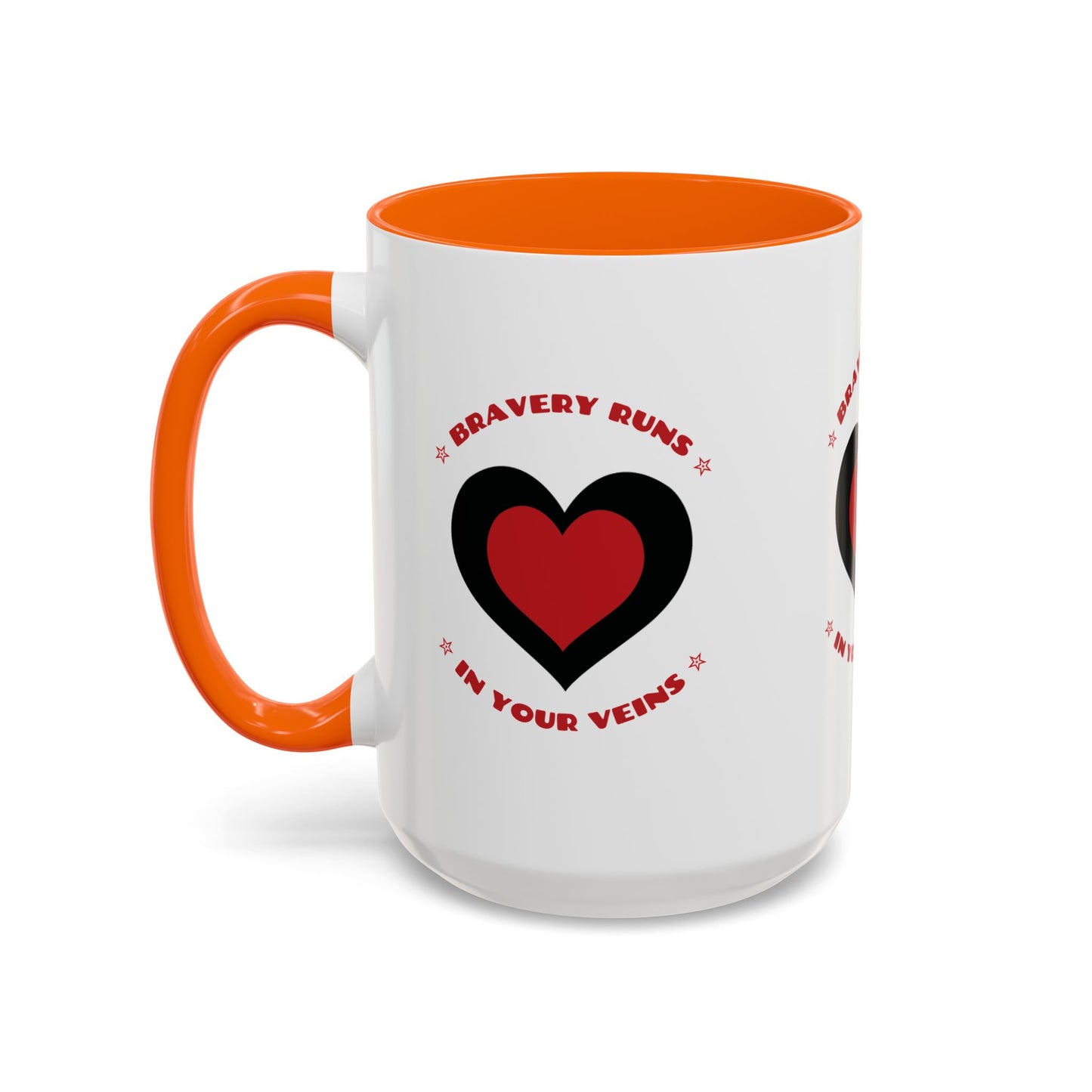 Firefighter Accent Coffee Mug – Bravery runs in your veins