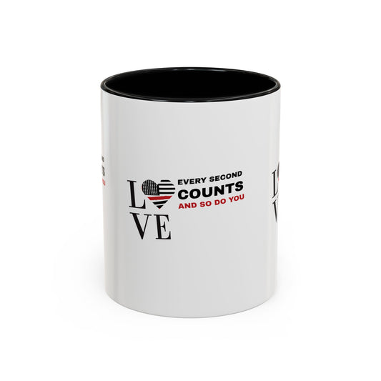 Firefighter Accent Coffee Mug – Every second counts, and so do you