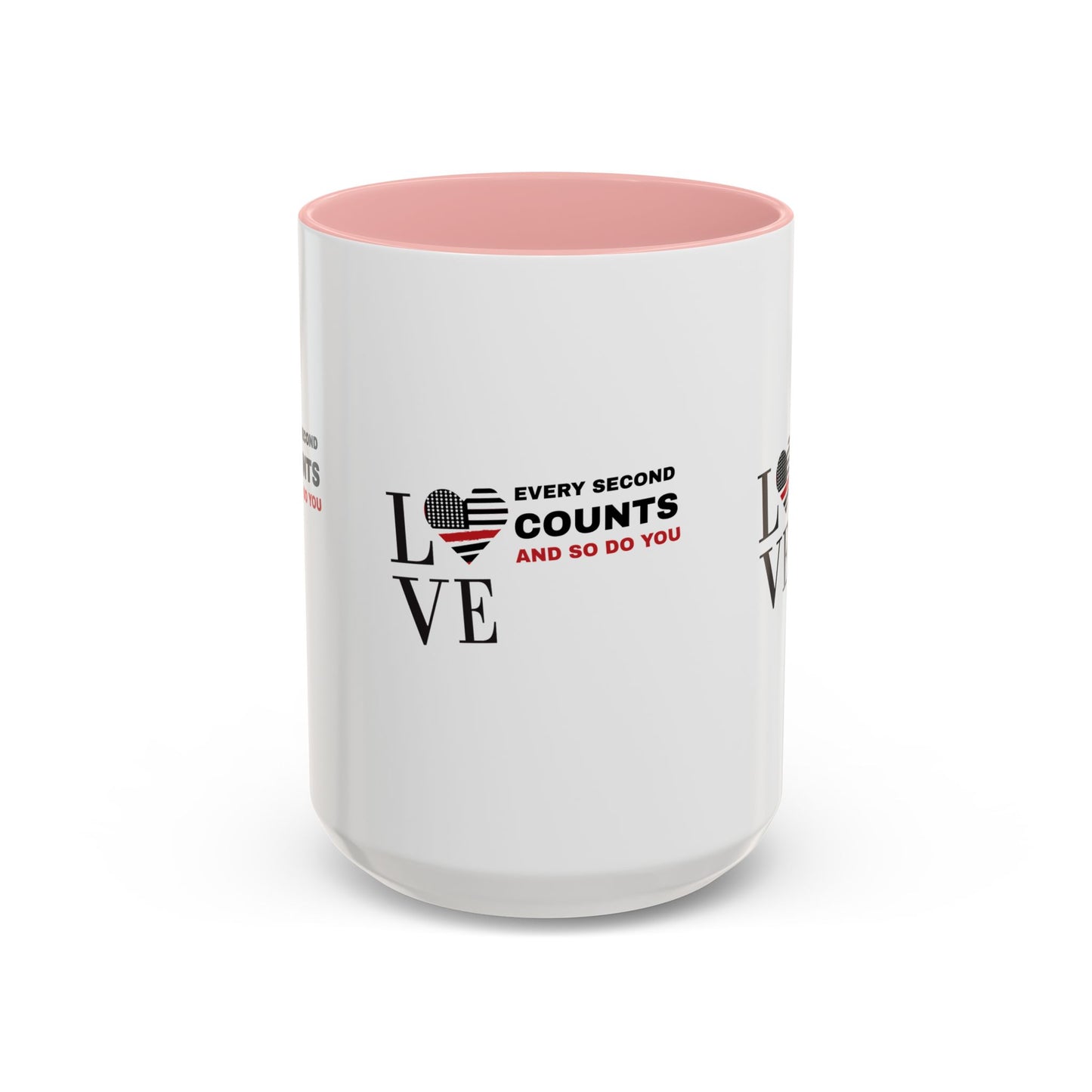 Firefighter Accent Coffee Mug – Every second counts, and so do you