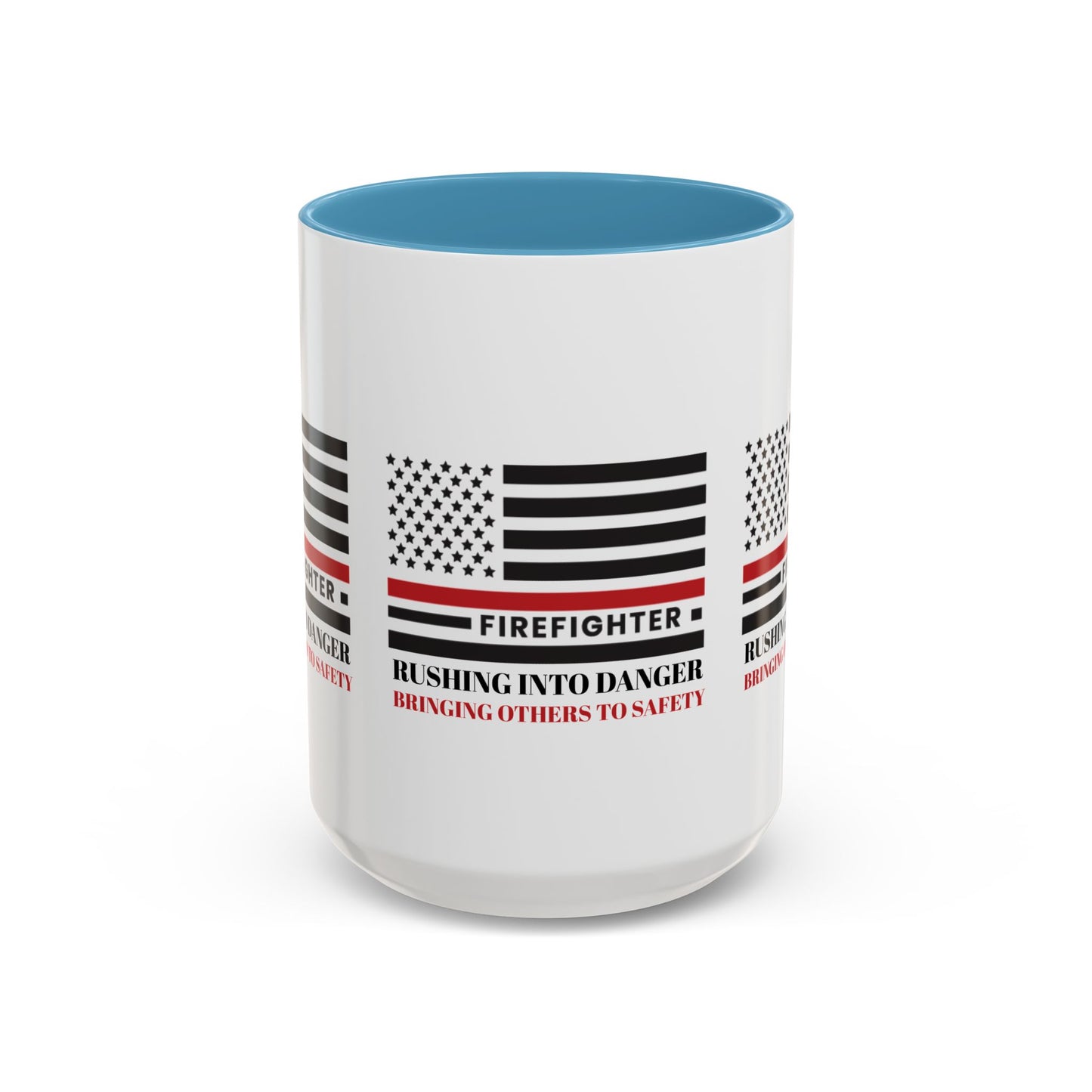 Firefighter Accent Coffee Mug – Rushing into danger, bringing others to safety
