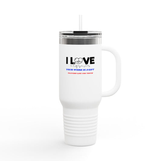 EMS Insulated Travel Mug, 40oz - Your work is a gift to every life you touch