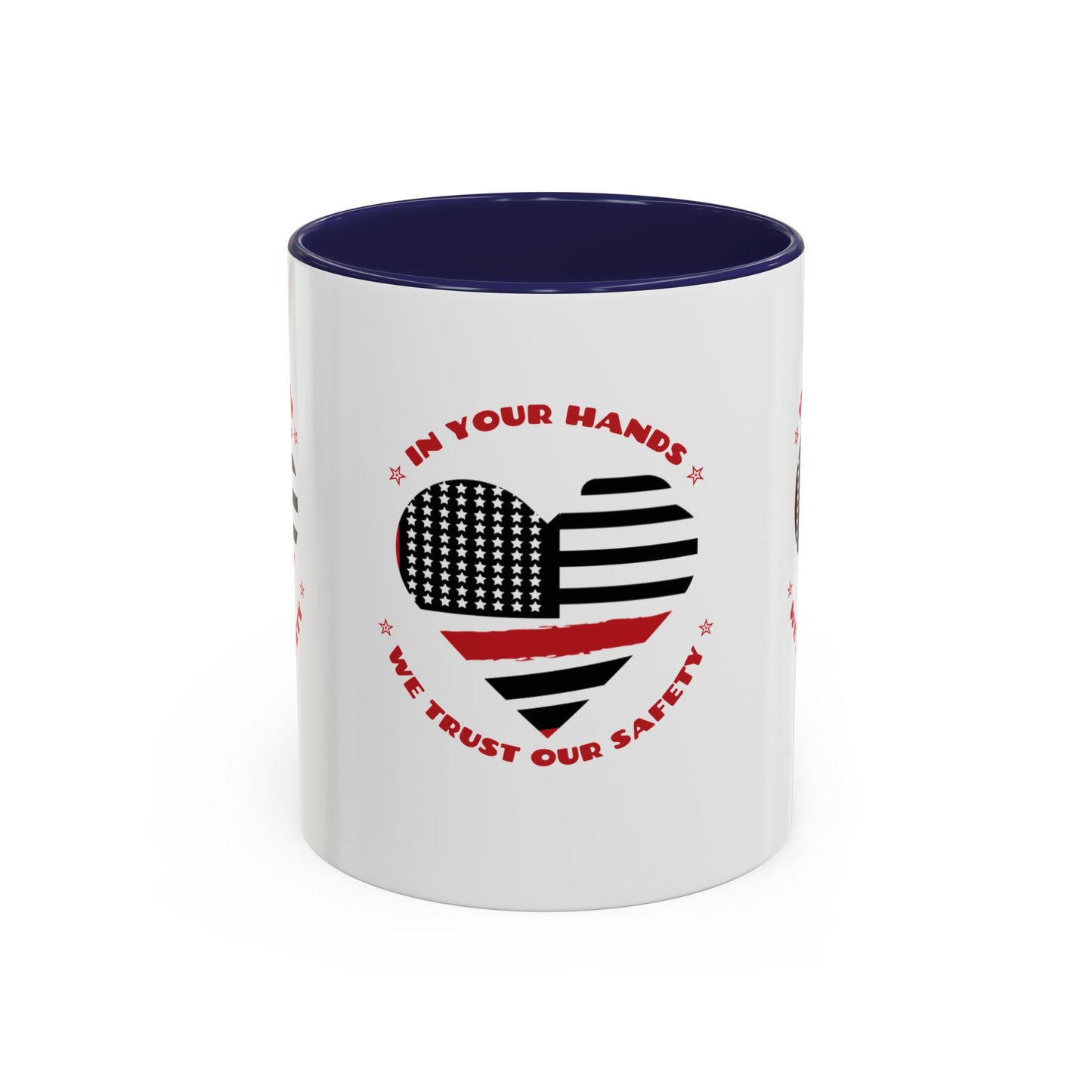 Firefighter Accent Coffee Mug – In your hands, we trust our safety