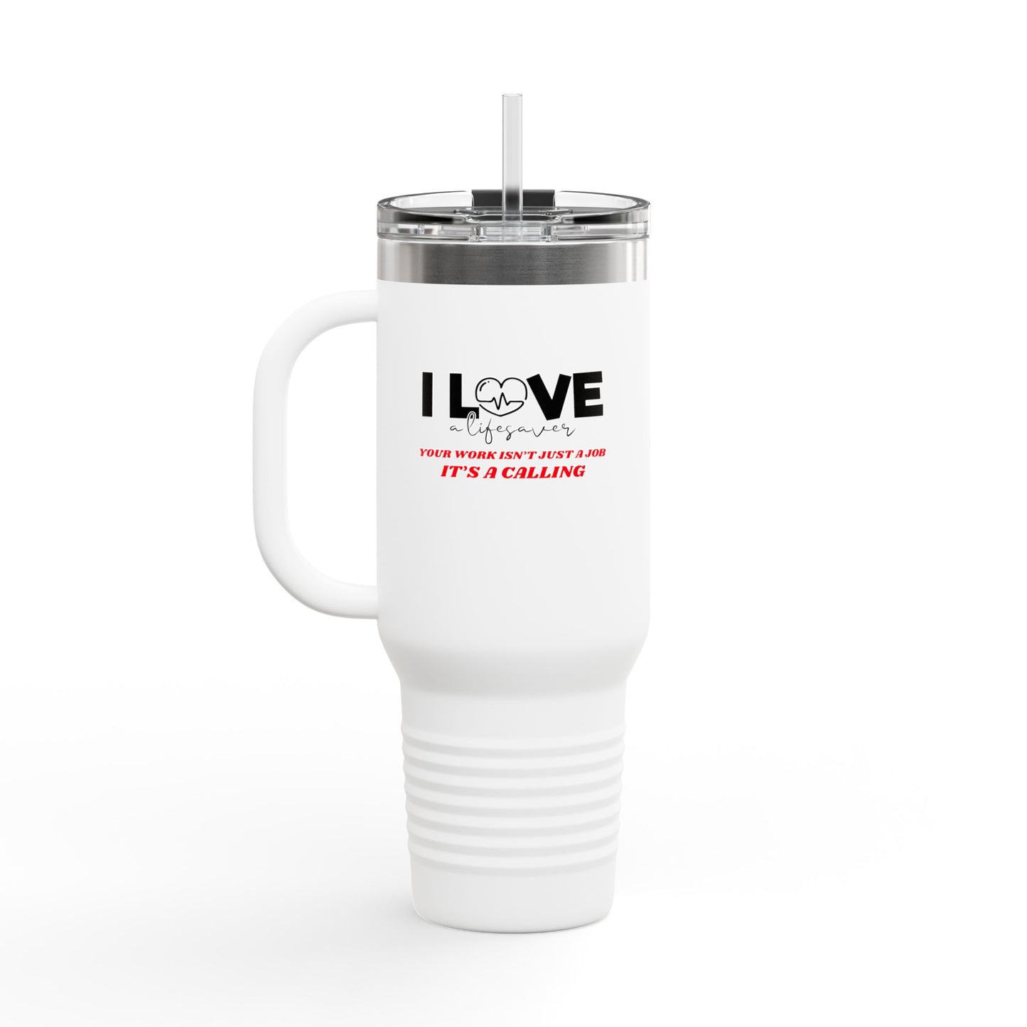 EMS Insulated Travel Mug, 40oz - Your work isn’t just a job, it’s a calling