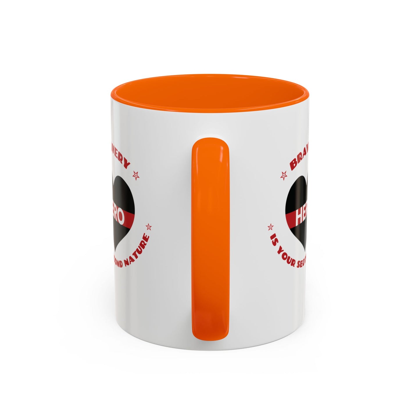 Firefighter Accent Coffee Mug – Bravery is your second nature